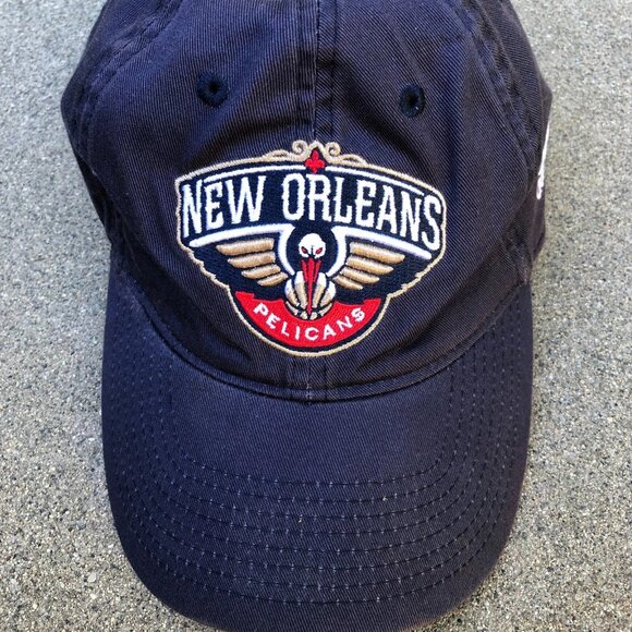 ADIDAS NEW ORLEANS PELICANS Dad Baseball Hat Men's NBA Blue Adjustable Cap - Picture 3 of 5